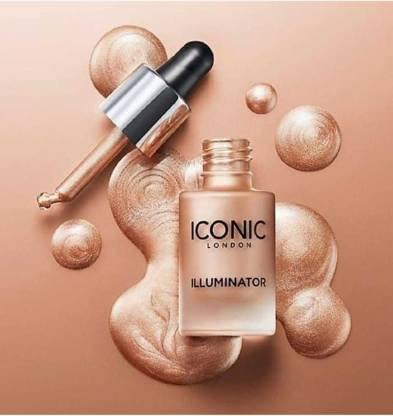 MASTADI Perfect Makeup Iconic London Waterproof Illuminator Smooth Liquid Highlighter (Glow) Highlighter (Brown)