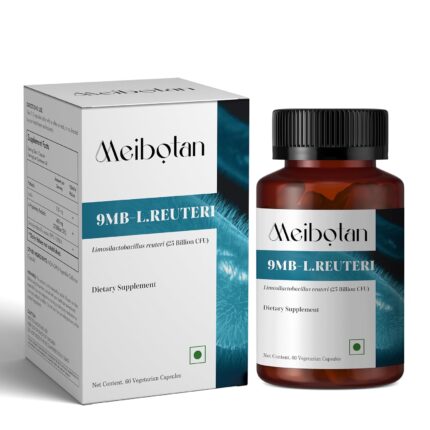 MEIBOTAN Limosilactobacillus Reuteri 25 Billion Support Digestion & Gut Health|For Both Men & Women- 60 Veg Capsules,1 Count