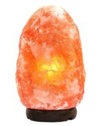 MIND,BODY & SOUL NATURAL SHAPE HIMALAYAN ROCK SALT LAMP for HEALING, FENG SHUI, VASTU & HOME DECOR PACK of 1 (3-4 KG)