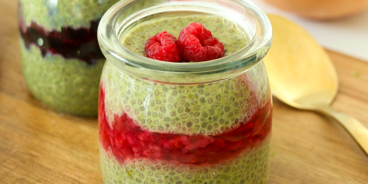 Matcha Chia Pudding Parfaits Recipe