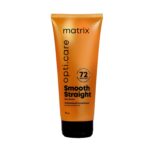 Matrix Opti Care Smooth Straight Professional Conditioner for Ultra Smooth Intensely Moisturized Hair with Shea Butter, Paraben Free, 196g