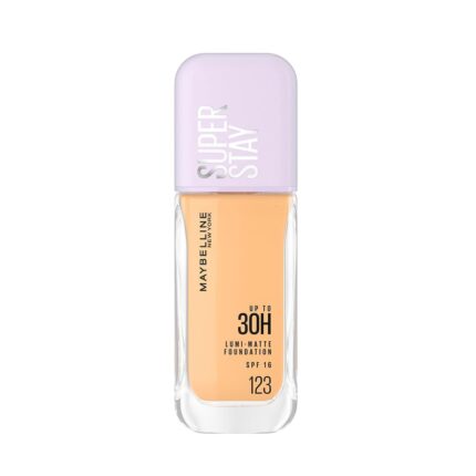 Maybelline New York All Skin Full Coverage Super Stay Lumi-Matte Liquid Foundation 30H Longwear - 123 (35 ml)