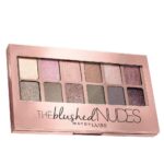 Maybelline New York Eyeshadow Palette, 12 Highly Blendable Shades, Matte and Sheen Colours, The Blushed Nudes, 9g