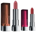Maybelline New York Matte Lipstick, Intense Colour, 807 Dried Rose, 3.9g & Maybelline New York Matte Lipstick, Intense Colour, Moisturised Lips, Color Sensational Creamy Matte, 507 Almond Pink, 3.9g