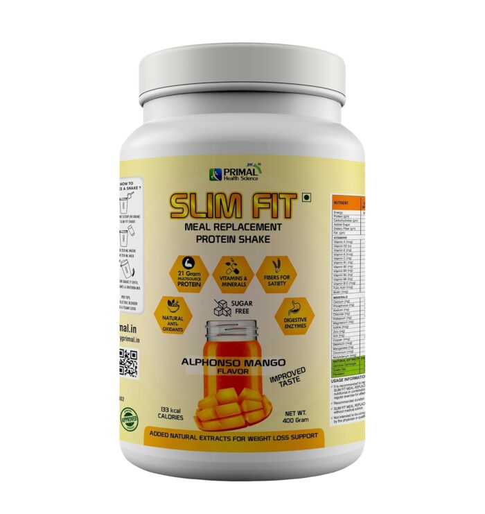 Meal Replacement Shake For Weight Control & Management | Sugar Free Prptein Powder | Fiber | Digestive Enzymes | Vitamins & Minerals (Smooth Mango, 1 KG)… (1 kg)