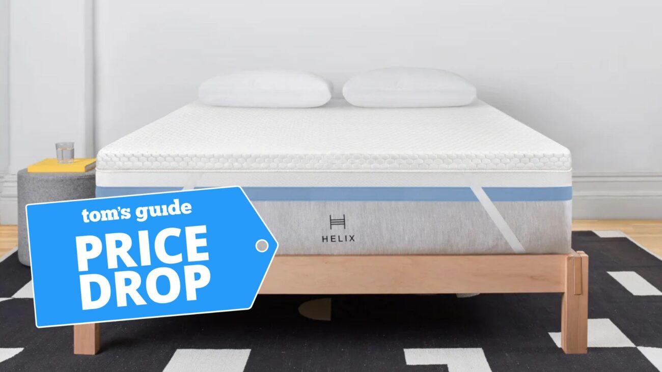 The Helix GlacioTex Premium Mattress Topper with a deals badge
