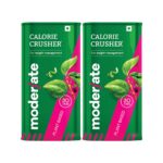 Moderate Calorie Crusher - Plant Based Calorie Blocker with Mulberry Leaf & Apple Peel|Supports Weight Management|Helps Reduce Post-Meal Carb & Sugar Impact|30 tablets (Pack of 2),2 count,30 capsules