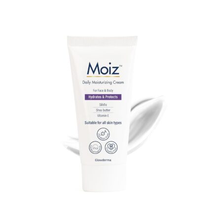 Moiz Daily Moisturizing Cream for Face & Body | Formulated with 9 Moisturizers | Suitable for Sensitive Skin | Paraben free & Cruelty free-50g