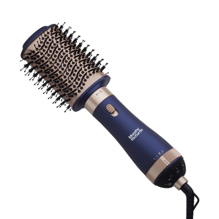 Morphy Richards Stylist Care Hot Hair Brush | 360 Degree Air Flow Vents |2 Heat/Speed Settings with Cool Mode | 3 in 1 Hair Dryer, Hair Straightener & Volumize your Hair | Hot Air Hair Brush for Women