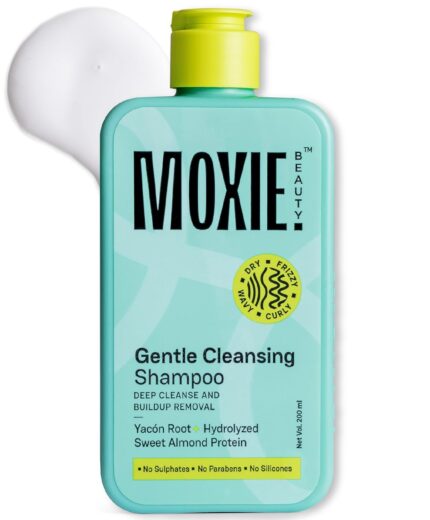Moxie Beauty Shampoo For Frizzy, Dry, Wavy & Curly Hair | Sulfate, Paraben & Silicone-Free | 100% softer & 1.5x stronger hair | Gentle Cleansing Shampoo | 200ml