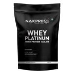 NAKPRO Platinum Whey Protein Isolate 90%, 1kg Unflavoured | 31g Protein, Trustified Certified & No Adulteration | Fast Absorbing Whey Protein Powder