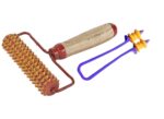 NETCLUB Accupressure Energy Handle Wooden Roller Palm Massager Tools Body Stress Health Care fitness home gym finger care massager