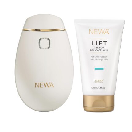 NEWA Face Lifting Device Radio Frequency Facial and Neck RF Skin Tightening Sculpting Anti Aging - FDA Cleared (Ivory)