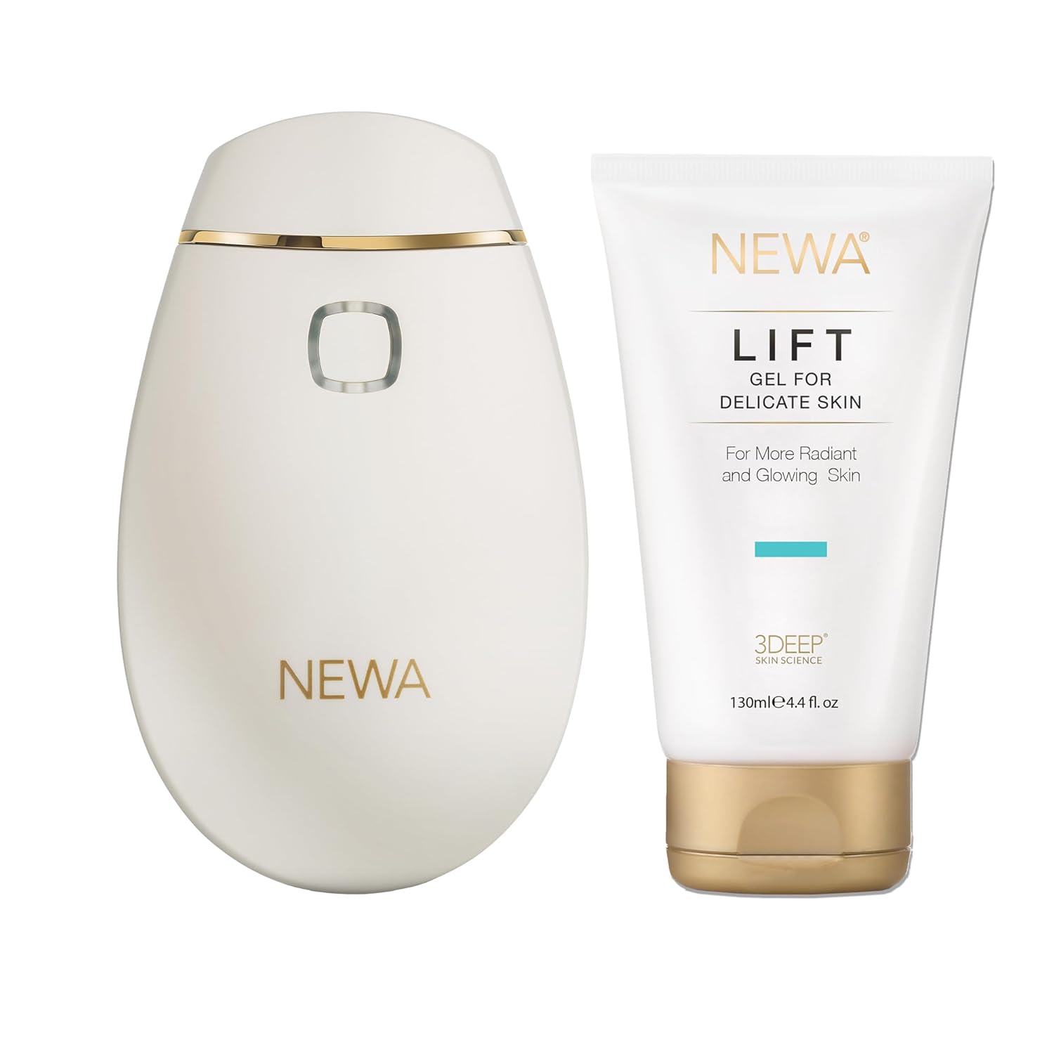 NEWA Face Lifting Device Radio Frequency Facial and Neck RF Skin Tightening Sculpting Anti Aging - FDA Cleared (Ivory)
