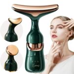 NICANOR 3 in 1 Anti Wrinkles Face Neck Eyes Massager,Vibration Facial Massager for Skin Care,Face Sculpting Tool Multifunctional Neck Face Massager Beauty Device,Neck Tightening Device Face Lift Tool