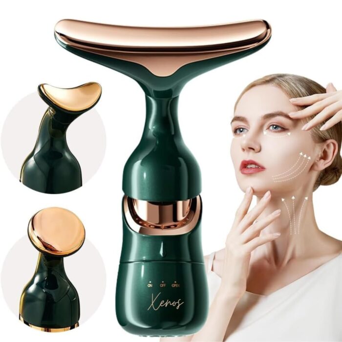 NICANOR 3 in 1 Anti Wrinkles Face Neck Eyes Massager,Vibration Facial Massager for Skin Care,Face Sculpting Tool Multifunctional Neck Face Massager Beauty Device,Neck Tightening Device Face Lift Tool