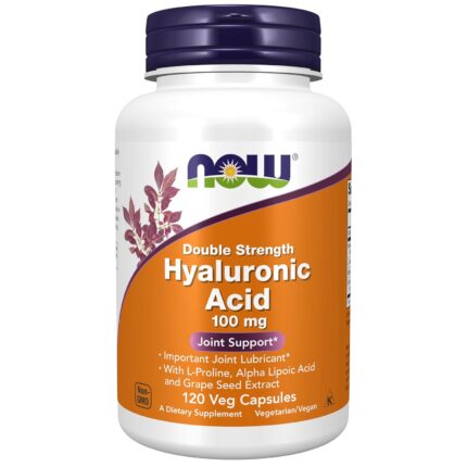 NOW Foods Hyaluronic Acid 100 mg 120 Veg Capsules