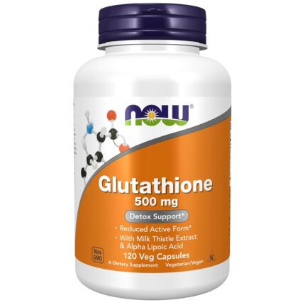 NOW Supplements, Glutathione 500 mg, 120 veg capsules