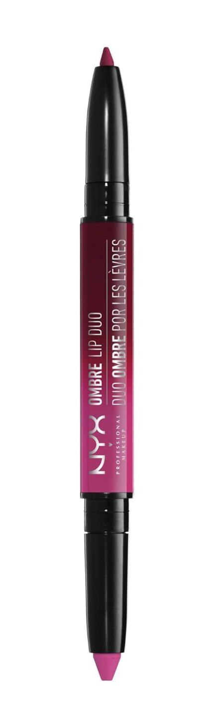 NYX Professional Makeup Ombre Lip Duo, Hollywood and Wine, 0.59g