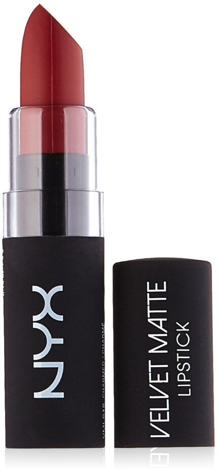 NYX Professional Makeup Velvet Matte Lipstick, Charmed, 0.14 Ounce