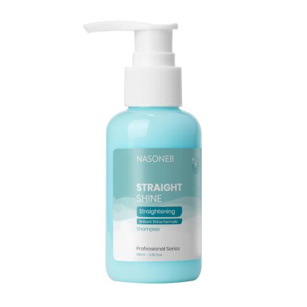 Nasoneb Straight Shine Shampoo | Enhance Shine & Straighten Hair Effortlessly | Professional Shampoo for Salon Silky Softens Finish |Smooth & Shine | 100ml X 7
