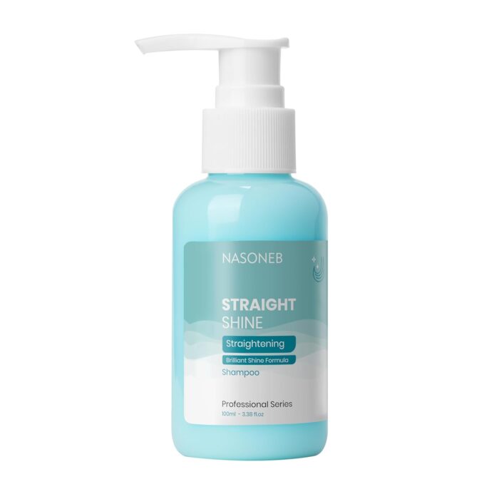 Nasoneb Straight Shine Shampoo | Enhance Shine & Straighten Hair Effortlessly | Professional Shampoo for Salon Silky Softens Finish |Smooth & Shine | 100ml X 7