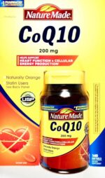 Nature Made CoQ 10 Liquid Softgels Naturally Orange 200 mg Value Size -140CT