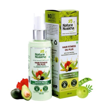 Nature Nuskha Protein Rich Hair Growth Oil with Rosemary, Avacado Oil & Vitamin E | Hair Fall Control, Anti Dandruff & Damaged Hair Repair Formula, Non-Sticky, No Paraben, for Women & Men, 100ml