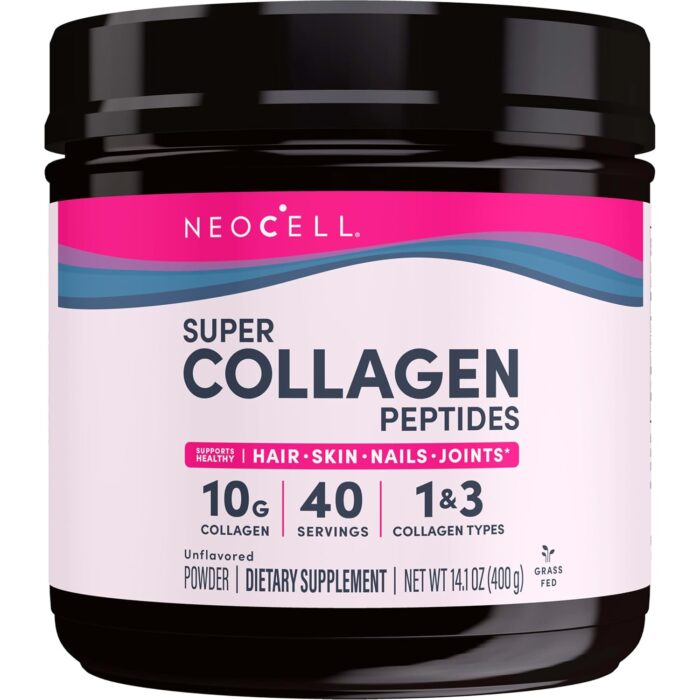 NeoCell Super Collagen Peptides Unflavored Powder Dietary Supplement, 400g