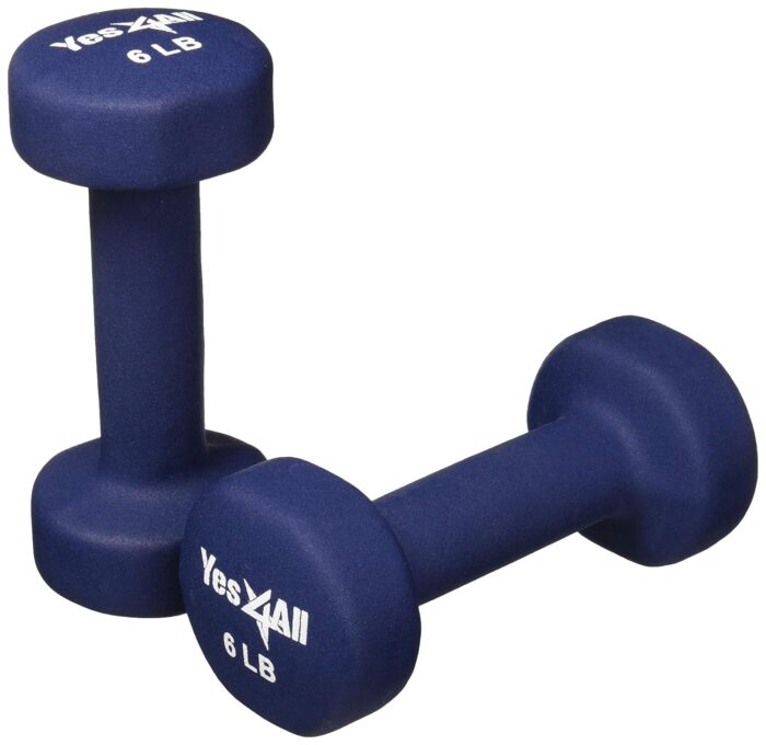 Neoprene dumbbells set of 1-pair: 6 lbs (12 lbs total) - ²DOHLZ