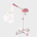 Niuadage Professional Facial Steamer on Wheels,Ozone Facial Steamer,Timable Thermal Mist Face Steamer,Suitable for Personal,Beauty Salon Use of Skin Hydration Face Steamer,Pink