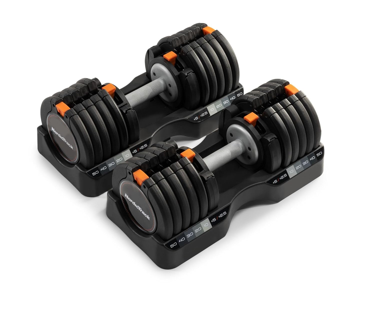 NordicTrack 55 lb Select-a-Weight Dumbbell Pair