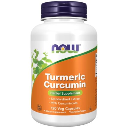Now Foods Curcumin Turmeric Root Extractract 95%, Veg-capsules, 120-Count
