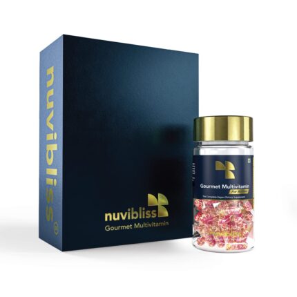 Nuvibliss Gourmet Multivitamin for Women | with Omega 3, Vitamin MK2-7, Zinc | Vital Supplement for Heart, Brain, Bone, Joints, Vision, Skin, Hair, Energy, Stamina, Immunity | 30 Capsules