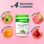 OZiva Vegan Collagen (Watermelon) with Biotin & Vitamin C For Brighter & Youthful Skin | Collagen Supplement For Women & Men | Plant Based Powder | Certified Vegan 200g (Pack of 1)