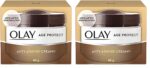 Olay Age Protect Anti-Ageing Cream | Lightens Dark Spots and Reduces Wrinkles | Normal, Oily, Dry, Combination Skin | 40g (Pack of 2)