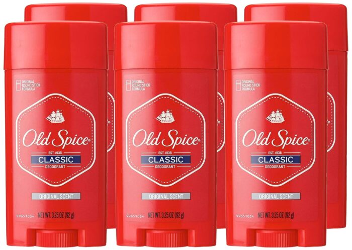 Old Spice Classic Deodorant , Original Scent, 3.25-Ounces (Pack of 6)