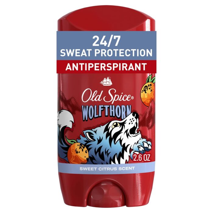 Old Spice Wild Collection Wolfthorn Scent Men's Invisible Solid Anti-Perspirant & Deodorant 2.6 Oz