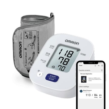Omron HEM 7143T1 Digital Bluetooth Blood Pressure Monitor with Cuff Wrapping Guide & Intellisense Technology For Most Accurate Measurement