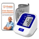 Omron HEM 8712 Digital Arm Blood Pressure Monitor With Phable's Care 360 Free Doctor Health Assessment, Multicolour