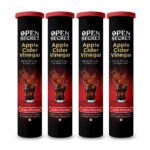 Open Secret Apple Cider Vinegar Tablet | 60 Effervescents | ACV Tablets for Weight Loss, Apple Cider Vinegar With the Mother, 100% Vegan ACV (Cola Flavour - Pack of 4)
