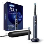 Oral-B Io Deep Clean + Protect Rechargeable Electric Adult Toothbrush, Black With A Io Series 7 Toothbrush, 2 Replacement Brush Heads, And A Charging Travel Case, 1 Count