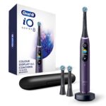 Oral-B Io Series 8 Electric Toothbrush With 2 Replacement Adult Brush Heads, Violet Ametrine, 1 Count