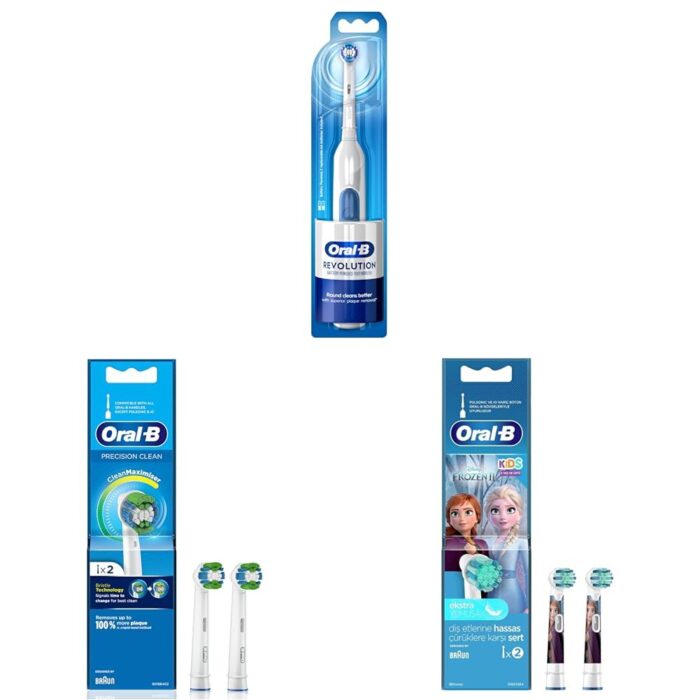 Oral-B Revolution Electric Toothbrush & Precision Clean Brush Heads & Kids Frozen Brush Heads | Soft Bristles, Deep Clean | Dentist-Recommended Replacements