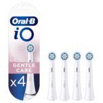 Oral-B iO Gentle Care Replacement Toothbrush Heads for Electric Toothbrush, Pack of 4 for Gentle Cleaning on Sensitive Areas and Healthier Gums, White
