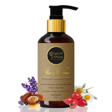 Organic Affaire All Natural Body Lotion (All Skin) Lavender, Chamomile, Rosehip Body Lotion | No Paraben, Mineral Oil, Alcohol or SLS | 300ml