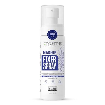 Orgatre Makeup Fixer Spray Waterproof | Long-Lasting for Face | Smudge-Proof Hydrating Finish | With Vitamin C & Niacinamide | Glow After Makeup | For All Skin Types | 100ml