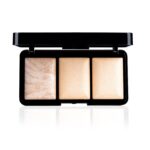 PAC Trio Highlighter X3 | Powder Highlighter Palette for Face Makeup with Semi-Matte Natural Metallic Finish | 3 Lightweight Shimmer Glow Shades | Full Coverage & Long Lasting for All Skin Type | 4g