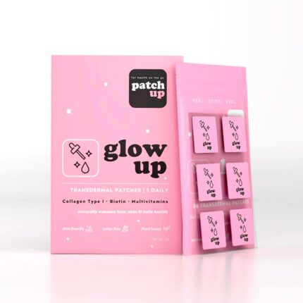 PATCH UP - Glow Up | Collagen type 1 and Biotin skin-friendly patch | Increases hair growth, skin radiance, nail growth | Loaded with Multivitamins I Absorb vitamins through your skin (12)