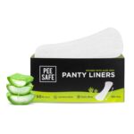 PEESAFE Aloe Vera Panty Liners (Pack of 50 Liners) | Curvy Design For Extra Comfort | Cottony-Soft Surface With 185mm Wide Optimal Coverage